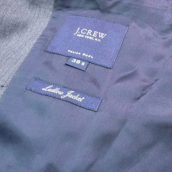 J. Crew Gray Wool Ludlow Jacket 38s - Picture 3 of 4